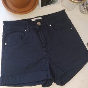 Retro Navy Blue Shorts